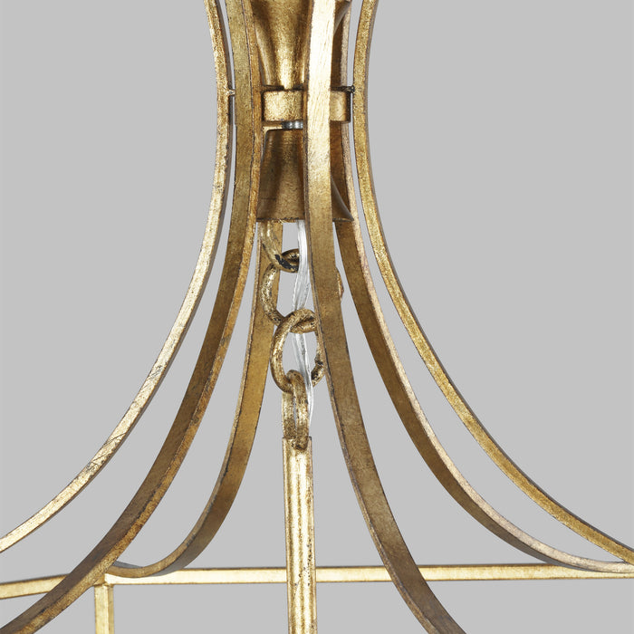 Four Light Pendant from the BANTRY HOUSE collection in Antique Gild finish