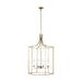 Generation Lighting - AC1024ADB - Four Light Pendant - BANTRY HOUSE - Antique Gild