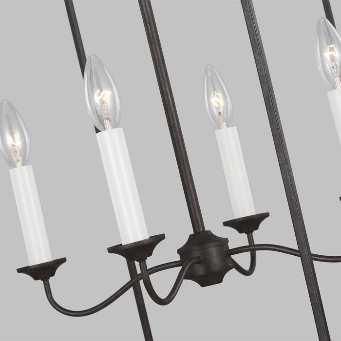 Four Light Pendant from the BANTRY HOUSE collection in Smith Steel finish