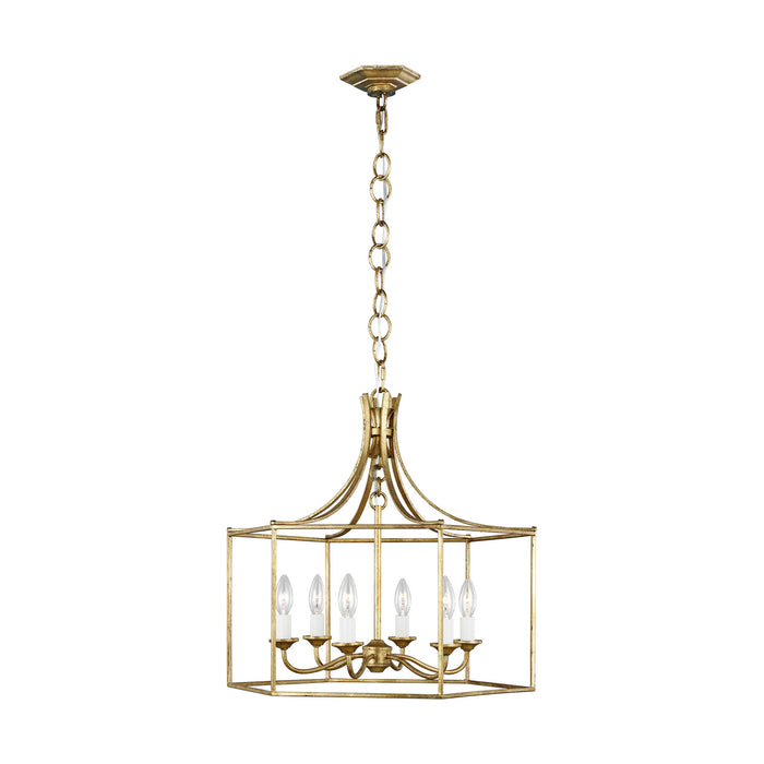 Generation Lighting - AC1046ADB - Six Light Chandelier - BANTRY HOUSE - Antique Gild