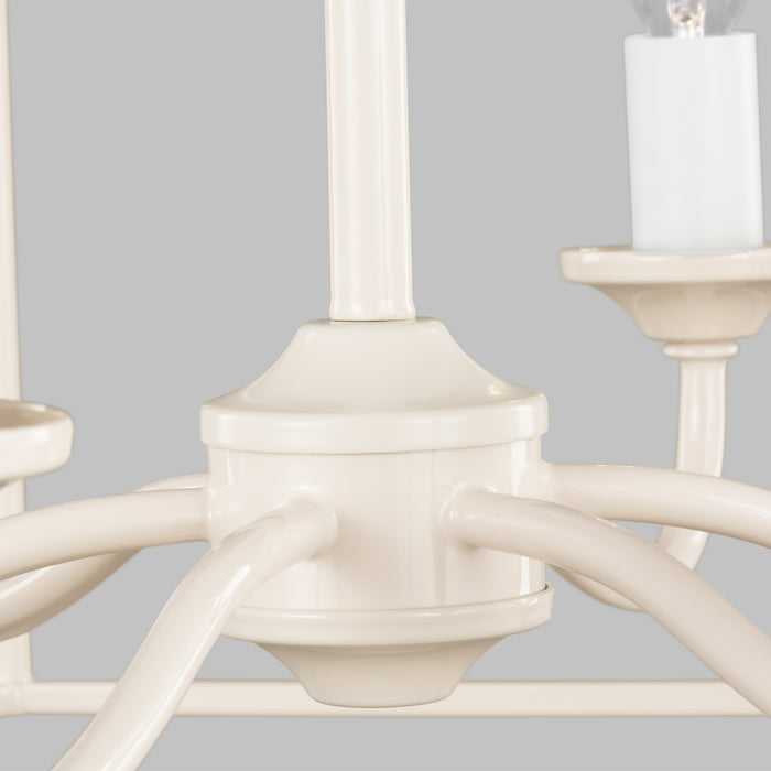 Six Light Chandelier from the BANTRY HOUSE collection in Blush finish