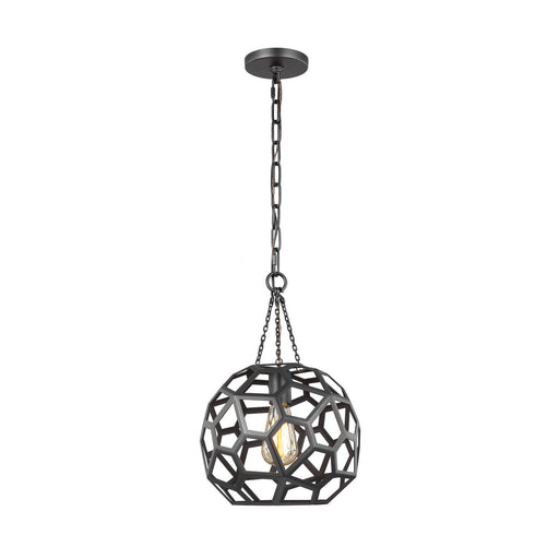 Generation Lighting - AP1051MBK - One Light Pendant - Feccetta - Midnight Black