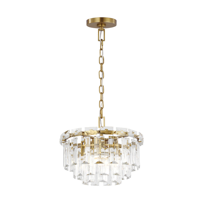 Four Light Chandelier from the ARDEN collection in Burnished Brass finish