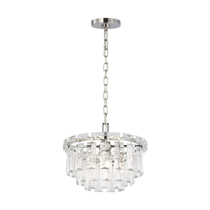 Four Light Chandelier from the ARDEN collection in Polished Nickel finish