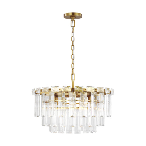Generation Lighting - CC12610BBS - Ten Light Chandelier - ARDEN - Burnished Brass
