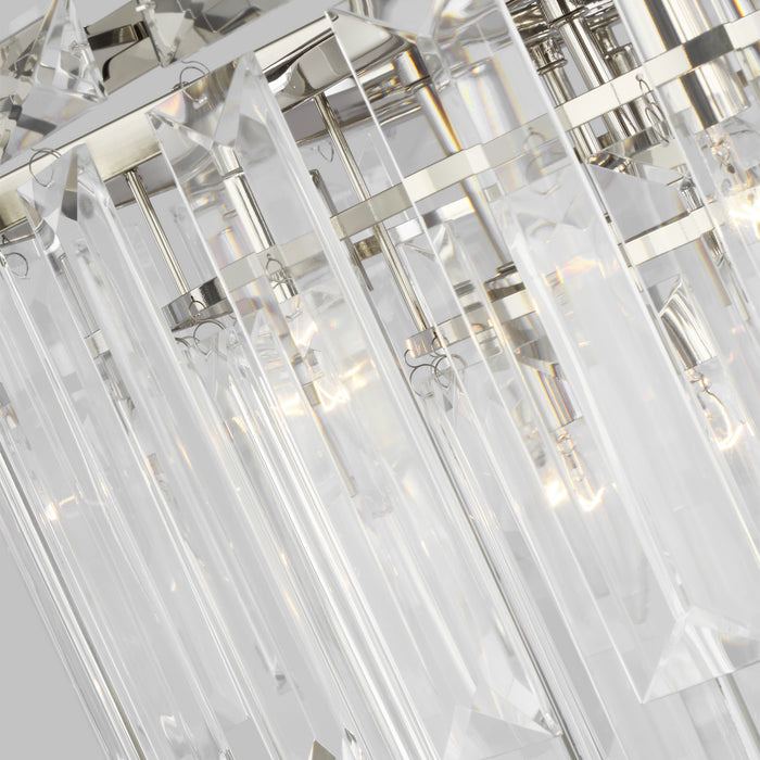 16 Light Chandelier from the ARDEN collection in Polished Nickel finish