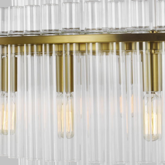 12 Light Chandelier from the BECKETT collection in Burnished Brass finish