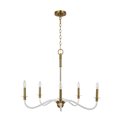 Generation Lighting - CC1315BBS - Five Light Chandelier - HANOVER - Burnished Brass