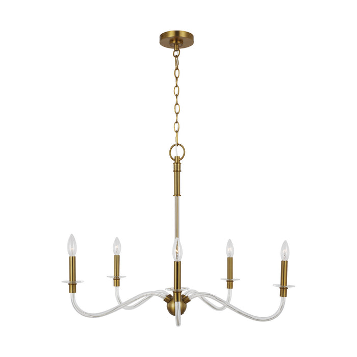 Generation Lighting - CC1315BBS - Five Light Chandelier - HANOVER - Burnished Brass