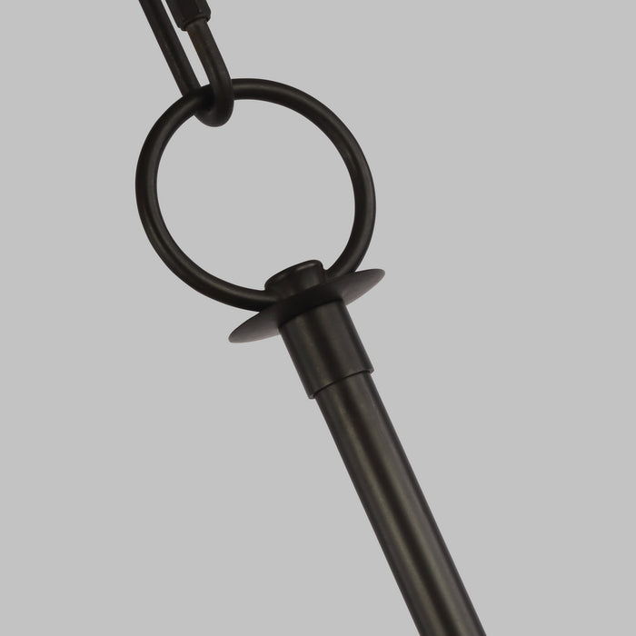 Eight Light Chandelier from the BAYVIEW collection in Aged Iron finish