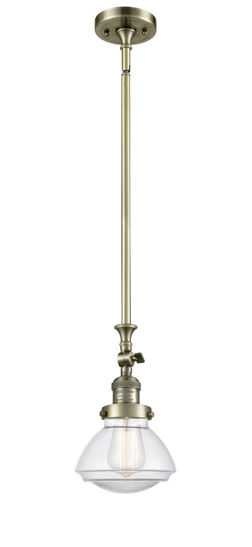 Innovations - 206-AB-G322 - One Light Mini Pendant - Franklin Restoration - Antique Brass