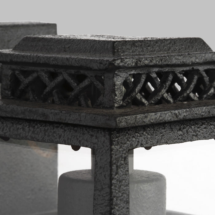 One Light Outdoor Wall Lantern from the FALMOUTH collection in Dark Weathered Zinc finish