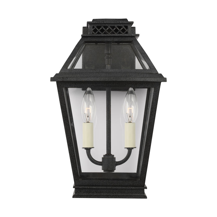 Generation Lighting - CO1012DWZ - Two Light Outdoor Wall Lantern - FALMOUTH - Dark Weathered Zinc