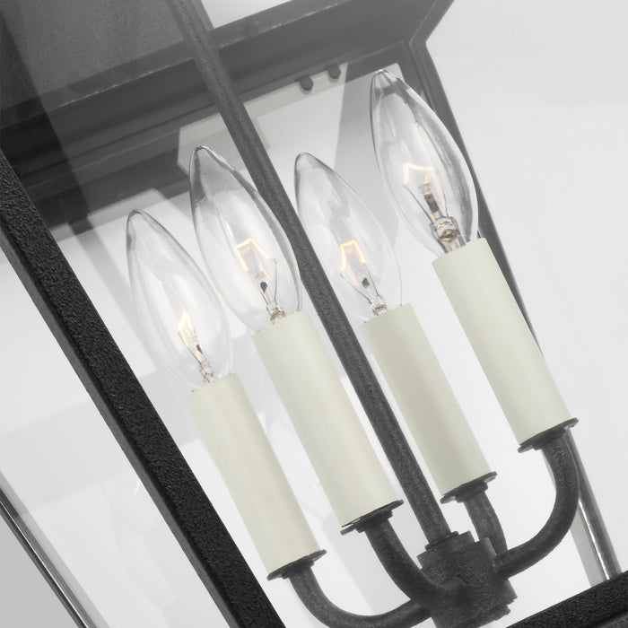 Four Light Outdoor Wall Lantern from the FALMOUTH collection in Dark Weathered Zinc finish