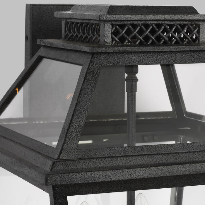 Four Light Outdoor Wall Lantern from the FALMOUTH collection in Dark Weathered Zinc finish
