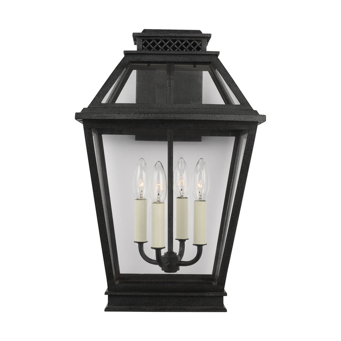 Generation Lighting - CO1034DWZ - Four Light Outdoor Wall Lantern - FALMOUTH - Dark Weathered Zinc