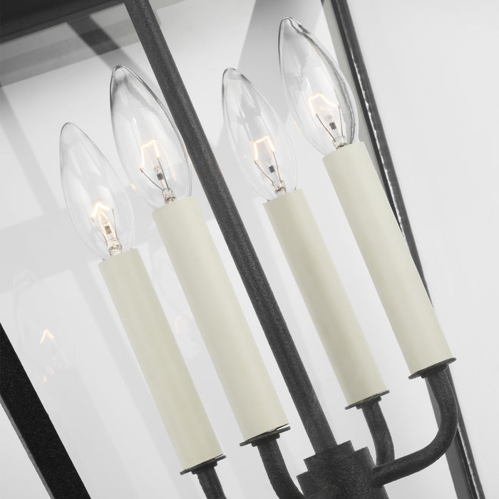 Four Light Outdoor Wall Lantern from the FALMOUTH collection in Dark Weathered Zinc finish