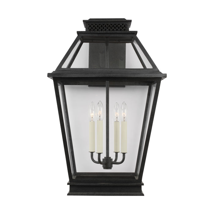 Generation Lighting - CO1044DWZ - Four Light Outdoor Wall Lantern - FALMOUTH - Dark Weathered Zinc