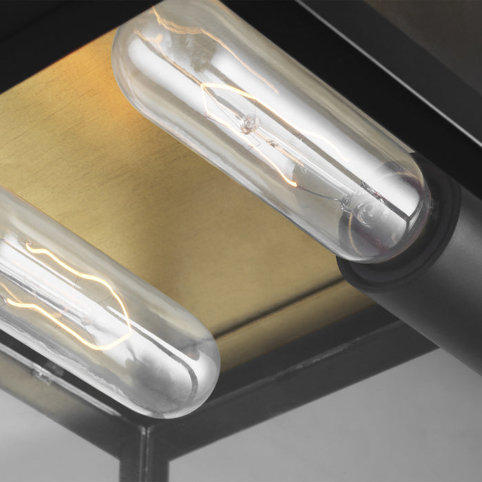 Two Light Outdoor Flush Mount from the FREEPORT collection in Heritage Copper finish