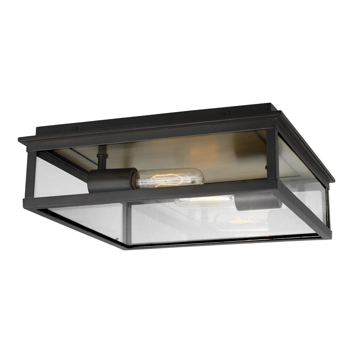 Generation Lighting - CO1182HTCP - Two Light Outdoor Flush Mount - FREEPORT - Heritage Copper
