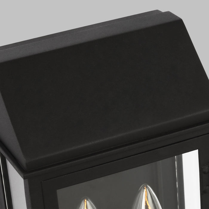 Two Light Outdoor Wall Lantern from the HINGHAM collection in Textured Black finish