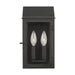 Generation Lighting - CO1252TXB - Two Light Outdoor Wall Lantern - HINGHAM - Textured Black