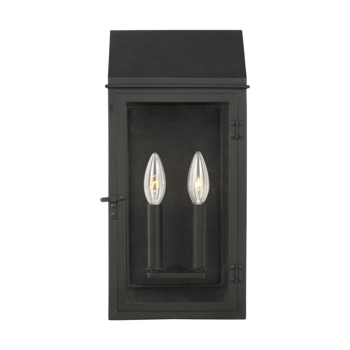 Generation Lighting - CO1262TXB - Two Light Outdoor Wall Lantern - HINGHAM - Textured Black
