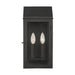 Generation Lighting - CO1262TXB - Two Light Outdoor Wall Lantern - HINGHAM - Textured Black