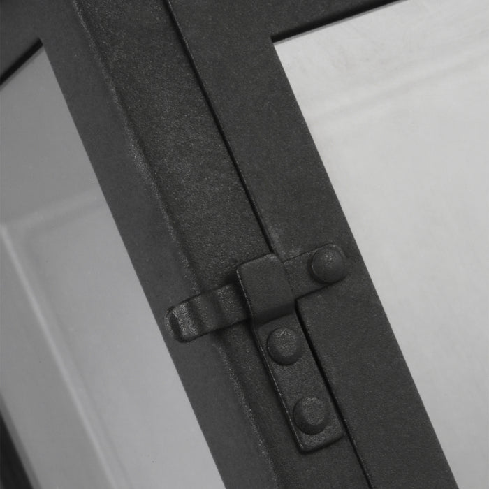 Two Light Outdoor Wall Lantern from the HINGHAM collection in Textured Black finish