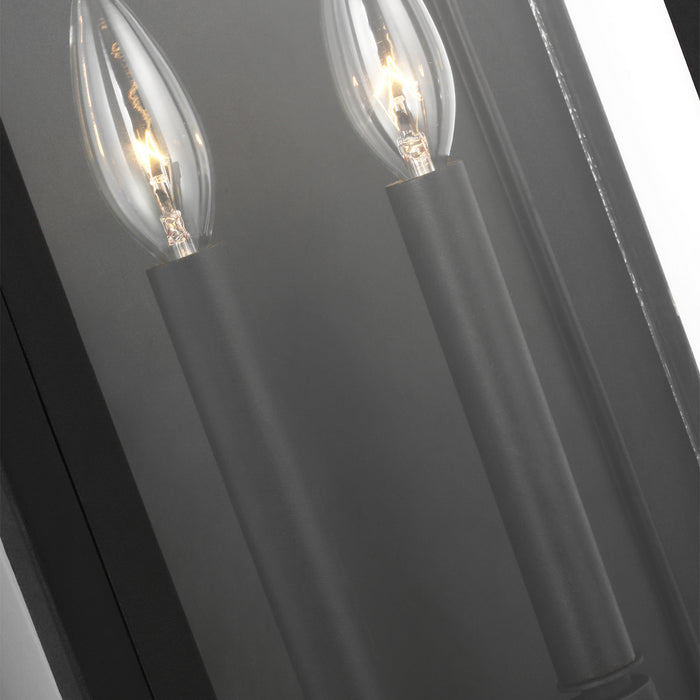 Two Light Outdoor Wall Lantern from the HINGHAM collection in Textured Black finish