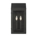 Generation Lighting - CO1272TXB - Two Light Outdoor Wall Lantern - HINGHAM - Textured Black
