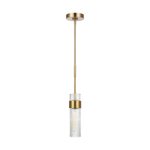 Generation Lighting - CP1161BBS - One Light Pendant - GENEVA - Burnished Brass