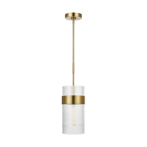 Generation Lighting - CP1171BBS - One Light Pendant - GENEVA - Burnished Brass