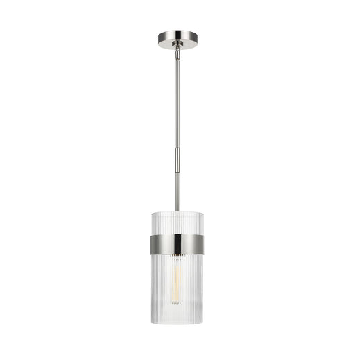 Generation Lighting - CP1171PN - One Light Pendant - GENEVA - Polished Nickel