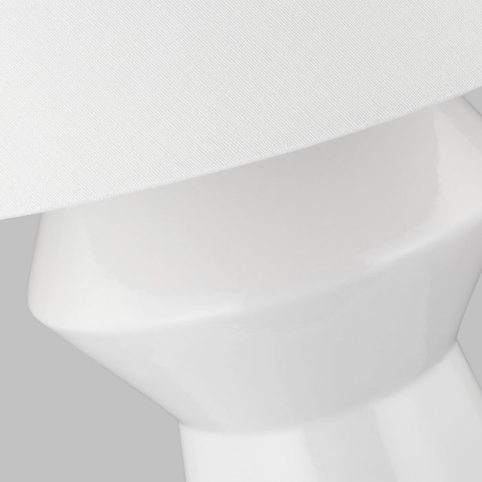 One Light Table Lamp from the ABACO collection in Arctic White finish