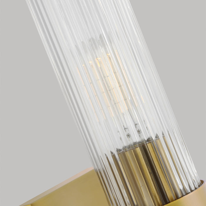 One Light Wall Sconce from the GENEVA collection in Burnished Brass finish