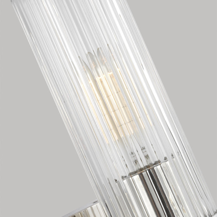 One Light Wall Sconce from the GENEVA collection in Polished Nickel finish