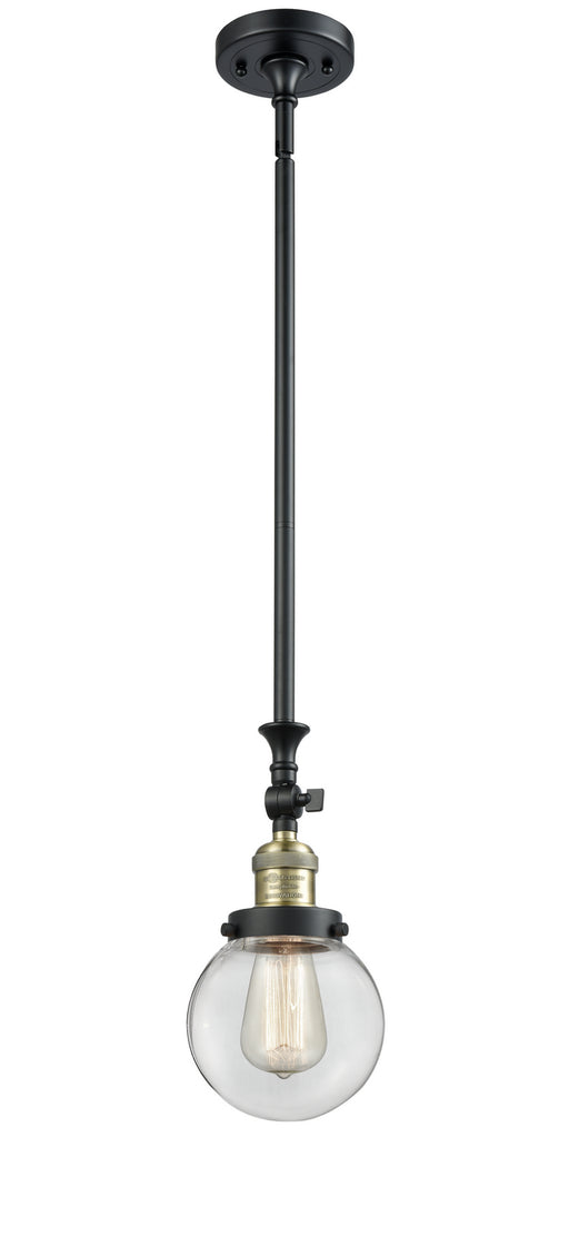 Innovations - 206-BAB-G202-6 - One Light Mini Pendant - Franklin Restoration - Black Antique Brass