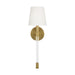 Generation Lighting - CW1081BBS - One Light Wall Sconce - HANOVER - Burnished Brass