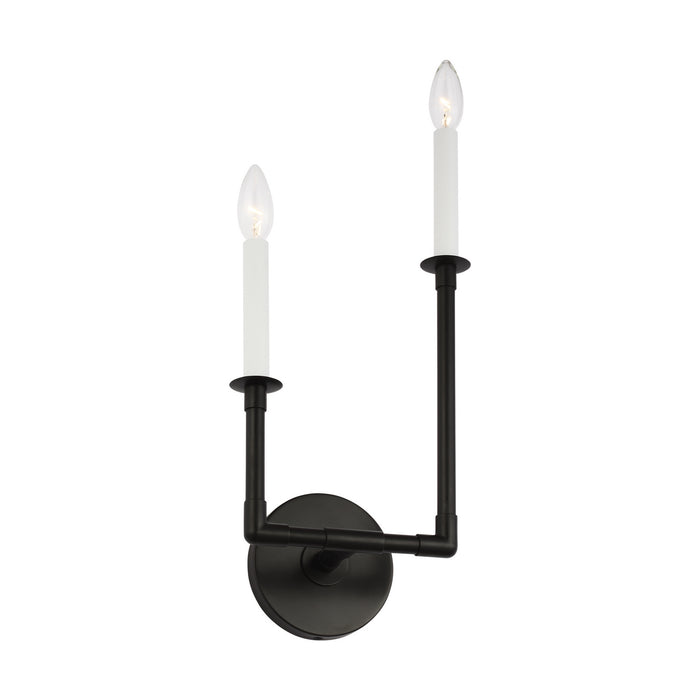 Two Light Wall Sconce from the BAYVIEW collection in Aged Iron finish