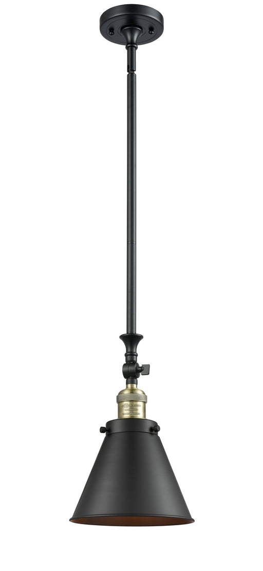 Innovations - 206-BAB-M13-BK-LED - LED Mini Pendant - Franklin Restoration - Black Antique Brass