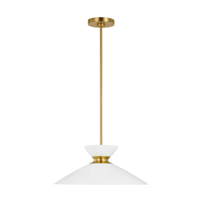 Generation Lighting - EP1231MWTBBS - One Light Pendant - HEATH - Burnished Brass