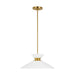 Generation Lighting - EP1231MWTBBS - One Light Pendant - HEATH - Burnished Brass