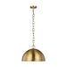 Generation Lighting - EP1241BBS - One Light Pendant - WHARE - Burnished Brass