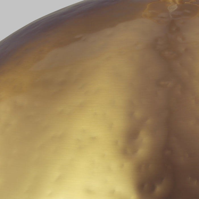 One Light Pendant from the WHARE collection in Burnished Brass finish