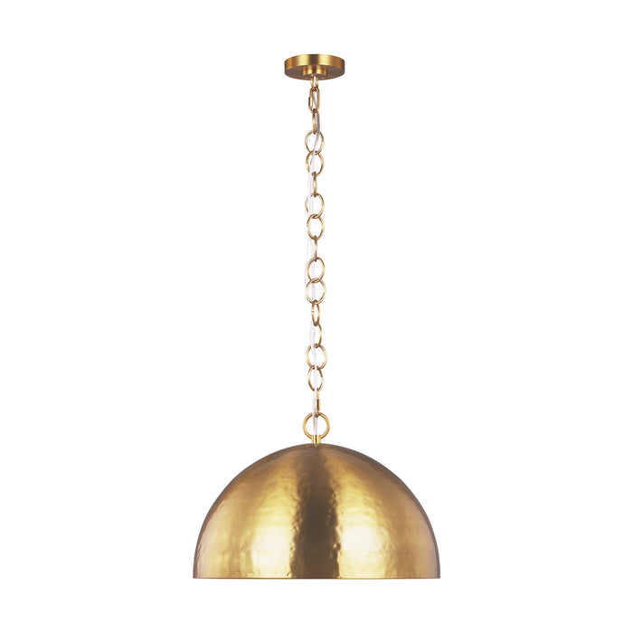 Generation Lighting - EP1251BBS - One Light Pendant - WHARE - Burnished Brass