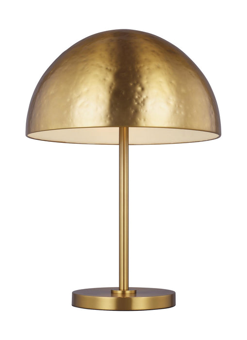 Two Light Table Lamp from the WHARE collection in Burnished Brass finish