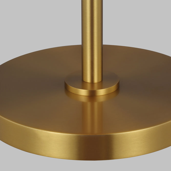 Two Light Table Lamp from the WHARE collection in Burnished Brass finish