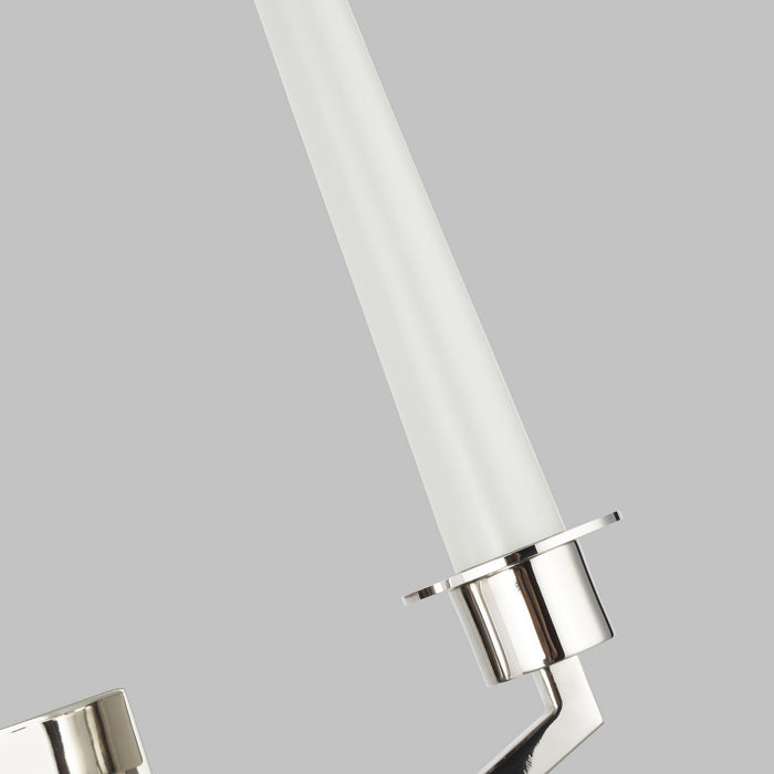 Two Light Wall Sconce from the HOPTON collection in Polished Nickel finish