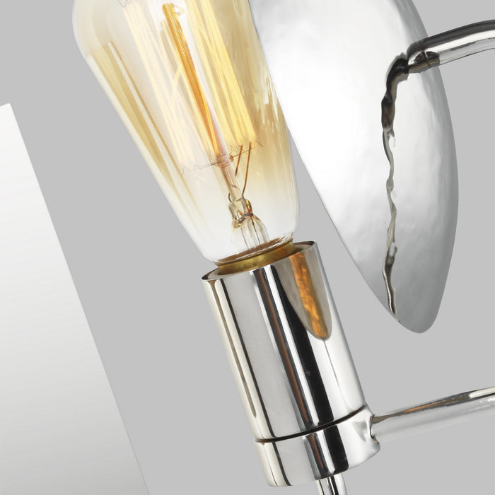 One Light Wall Sconce from the WHARE collection in Polished Nickel finish